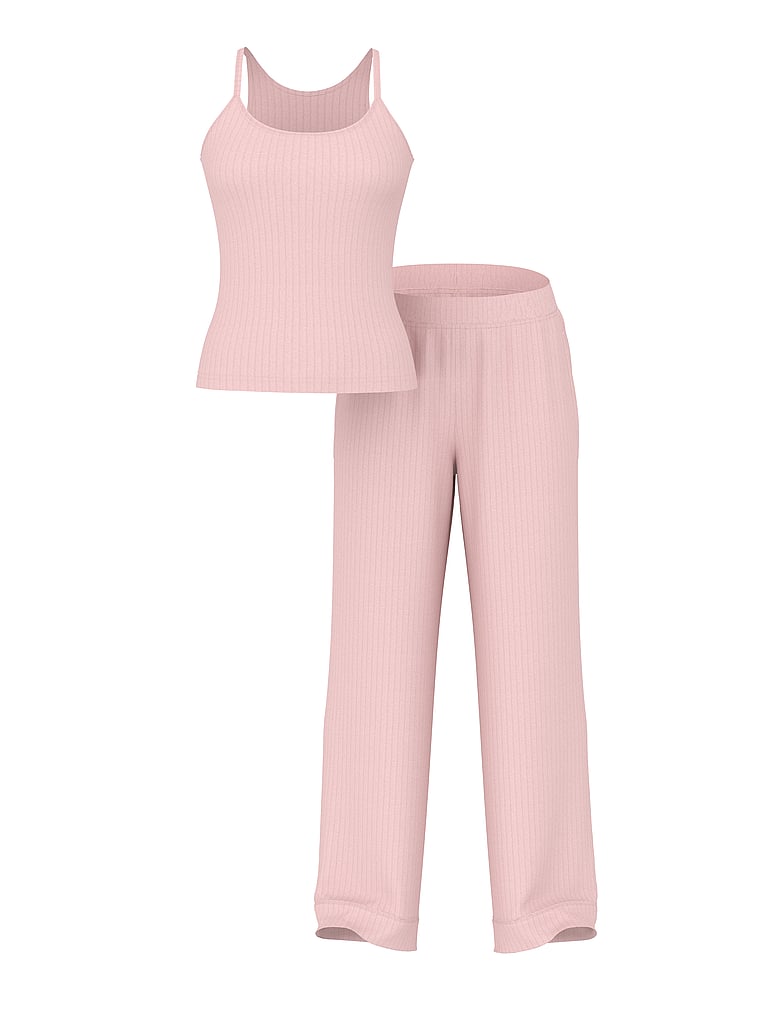 Modal Wide-Rib Lounge Tank & Pants Set