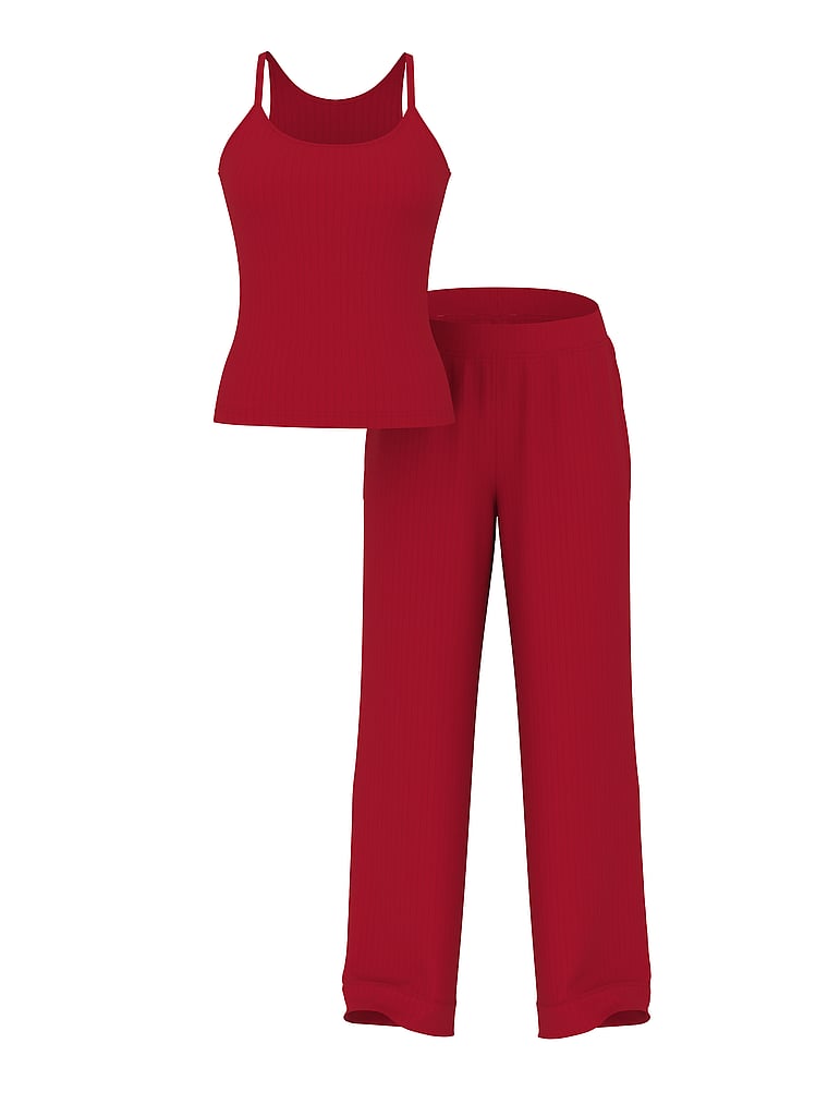 Modal Wide-Rib Lounge Tank & Pants Set