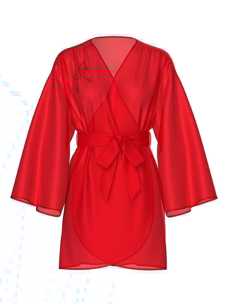 Satin Short Robe