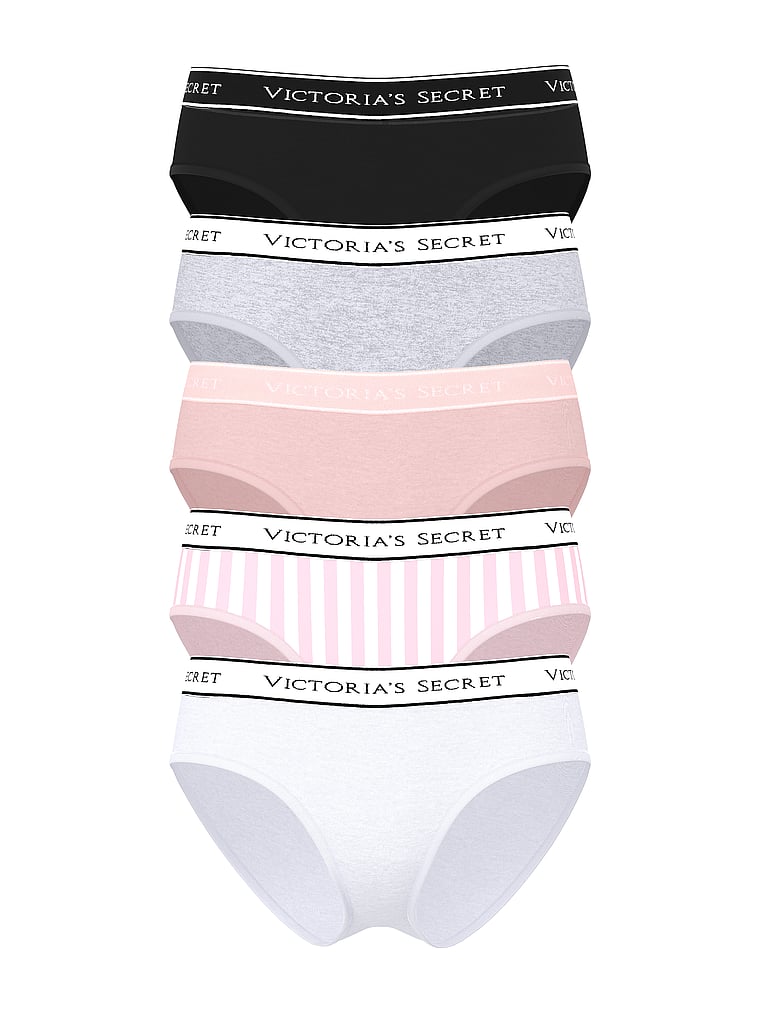5-Pack Logo Cotton Hiphugger Panties