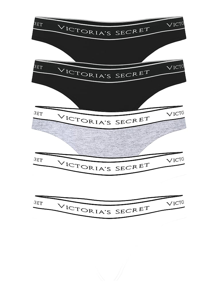 5-Pack Logo Cotton Thong Panties