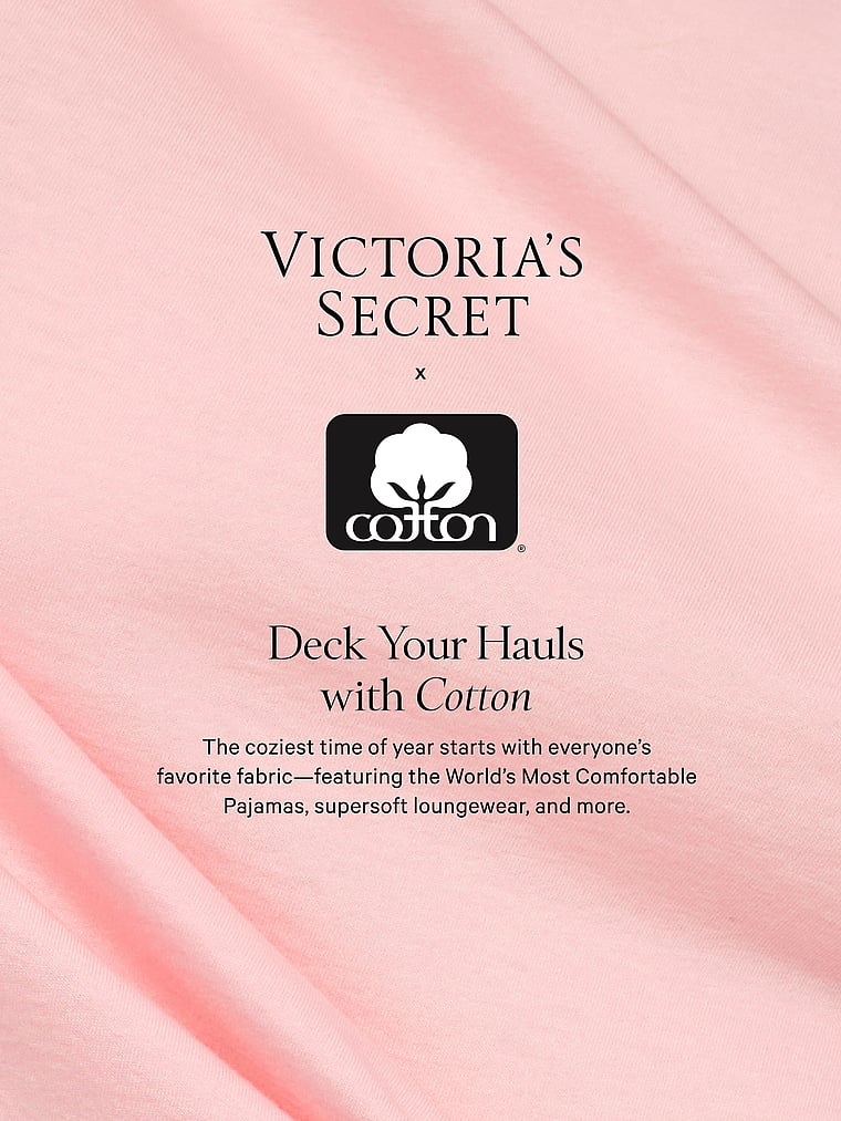 100% Cotton Long-Sleeve Pocket Sleep Tee