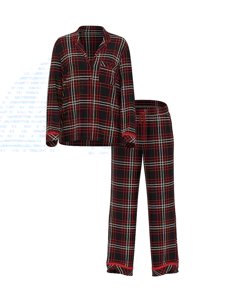 Flannel Long Pajama Set
