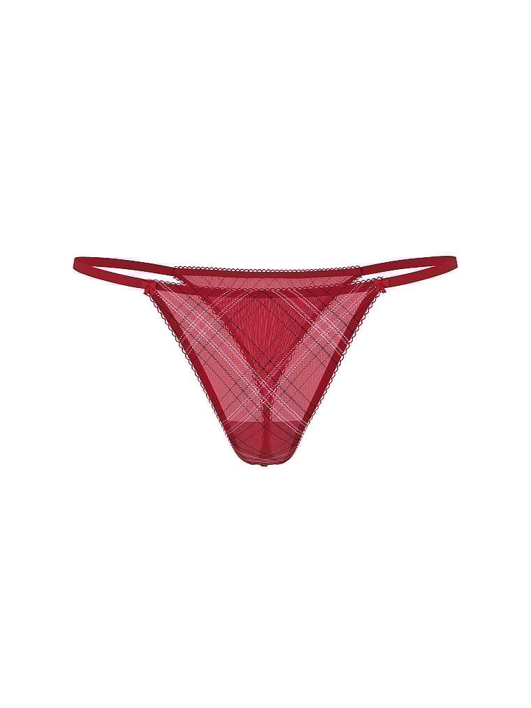 Shimmer Mesh String Thong Panty