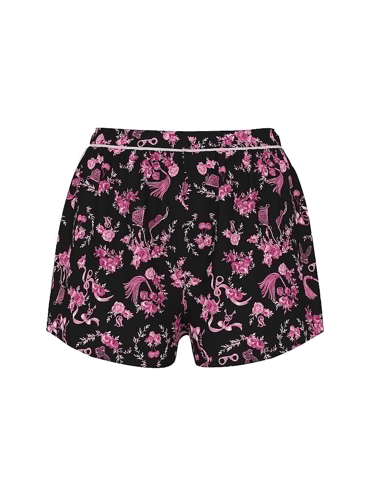 Glazed Satin Sleep Shorts