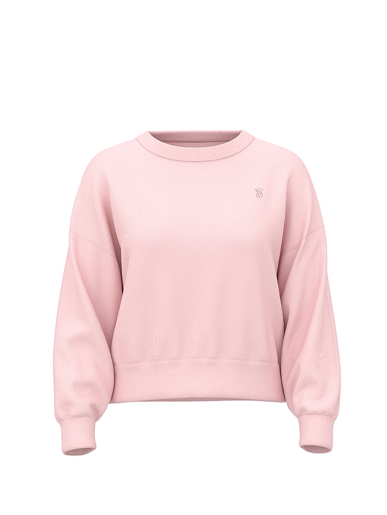 Obsessed Terry Crop Crewneck Sweatshirt