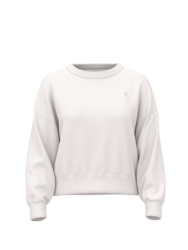 Obsessed Terry Crop Crewneck Sweatshirt