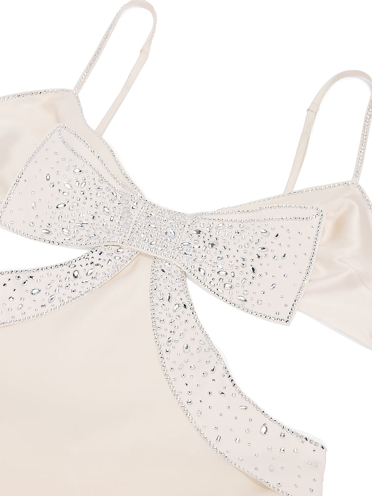 Atelier Victoria’s Secret Sheer Bow Slip Gown