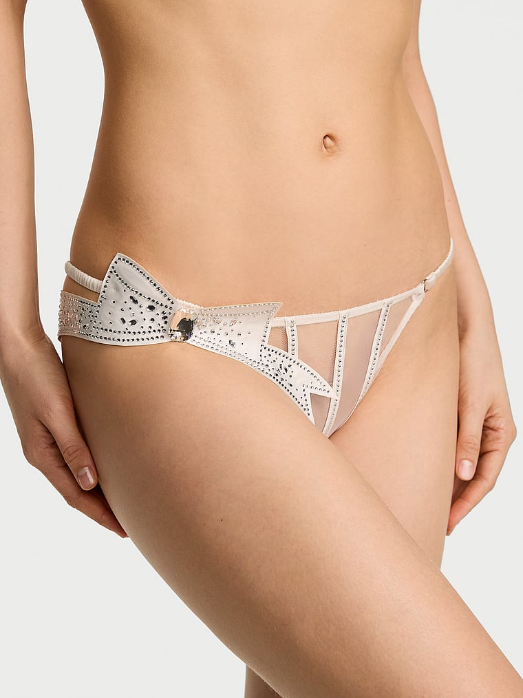 Atelier Victoria's Secret Sheer Bow String Bikini Panty