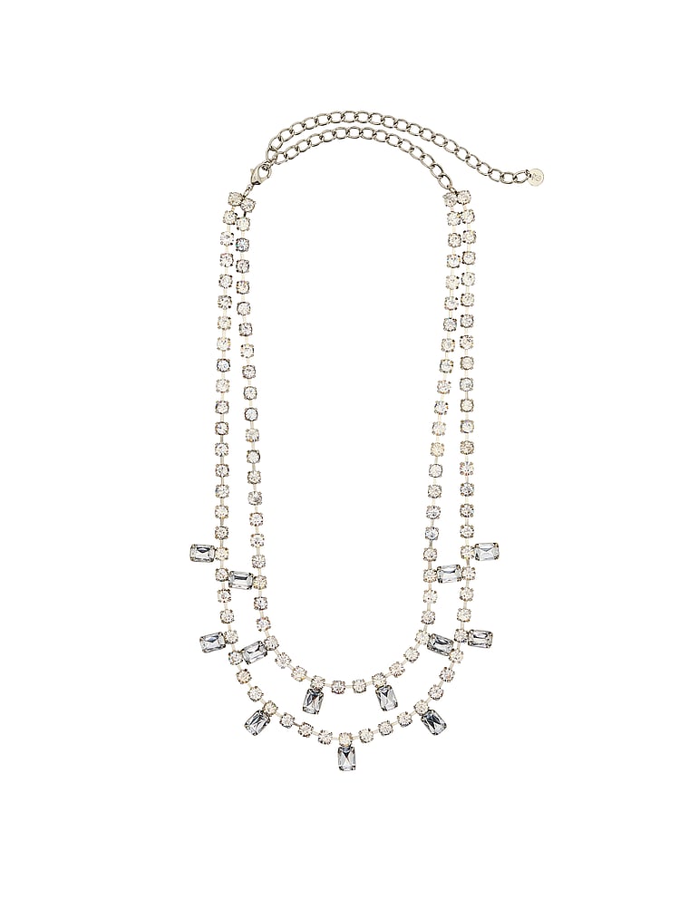 Diamanté Shine Layered Chain Belt