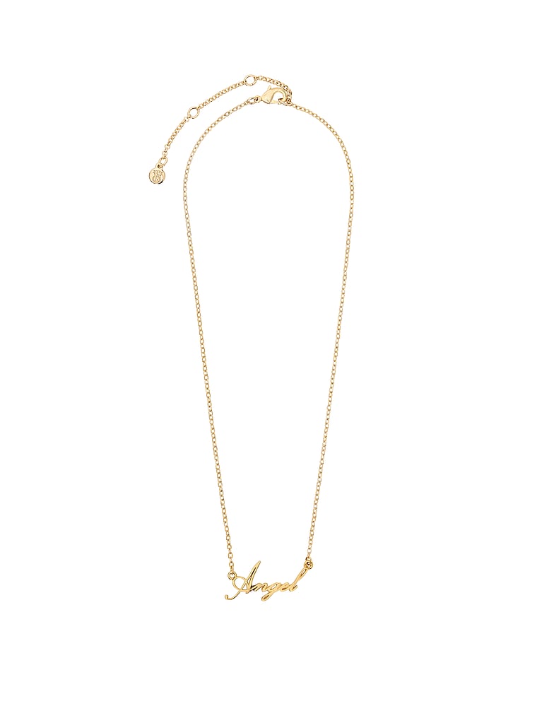 VS Angel Nameplate Necklace