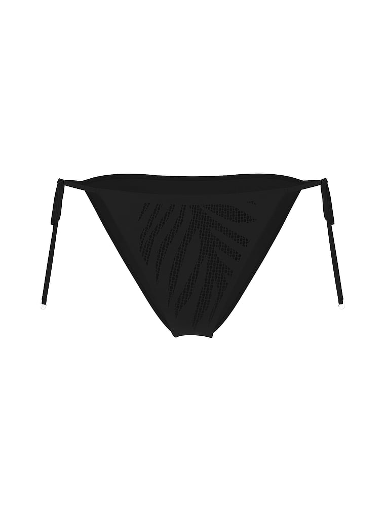 Palm Shine Triangle Side-Tie Cheeky Bikini Bottom