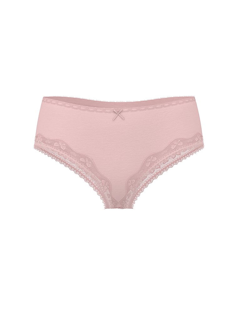 Cotton Lace-Waist Cheeky Panty