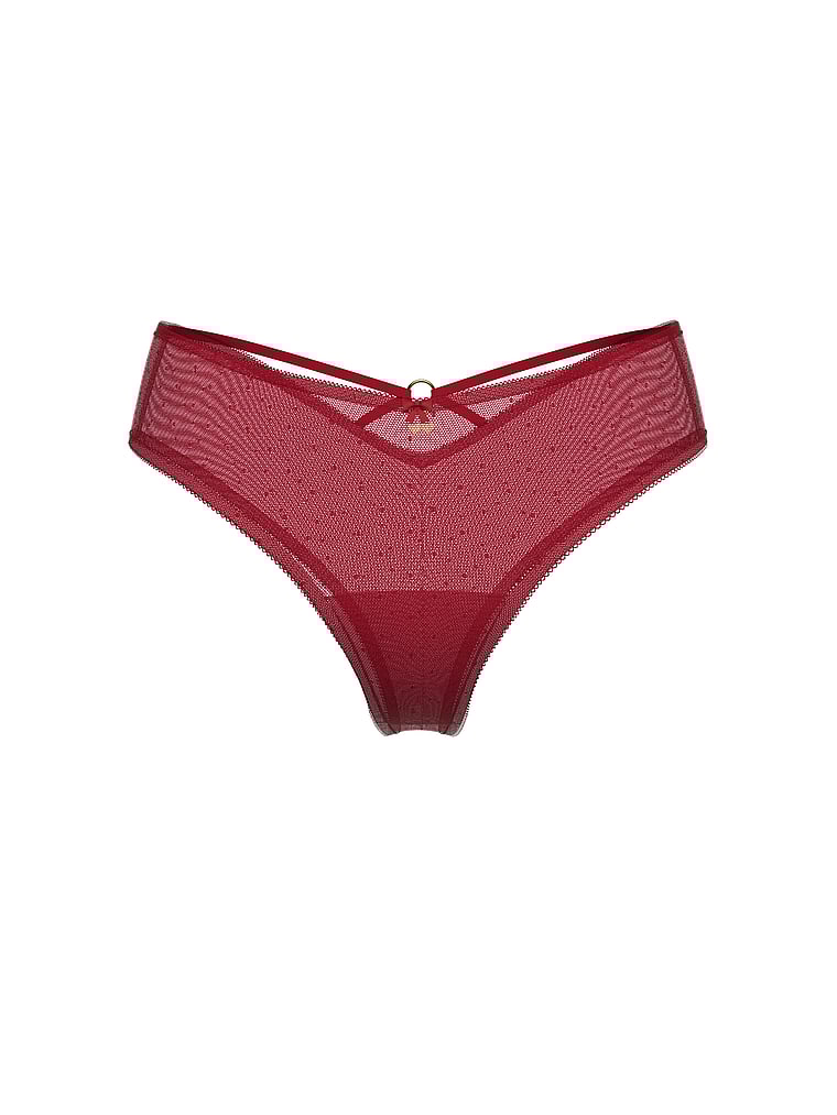 Angel Wings Hardware Strappy Open-Back Panty