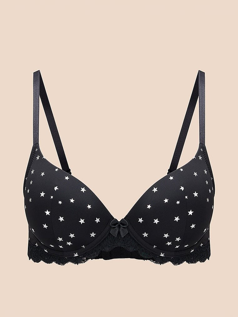 Victoria's Secret, Adore Me Kati Demi Bra, Shine Bright C01, offModelFront, 3 of 3