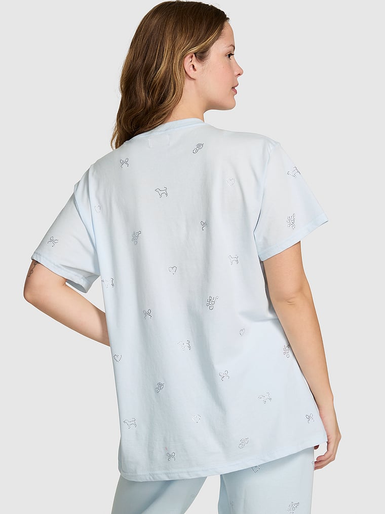 PINK x LoveShackFancy Campus Cotton Tee