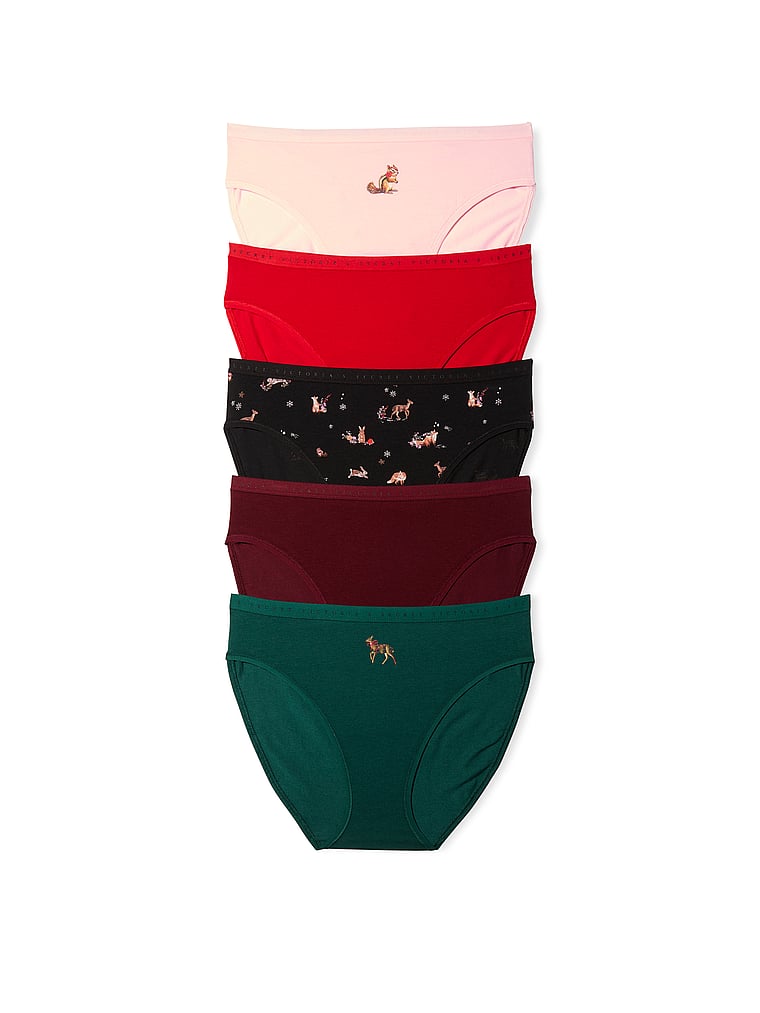 5-Pack Stretch Cotton High-Leg Brief Panties