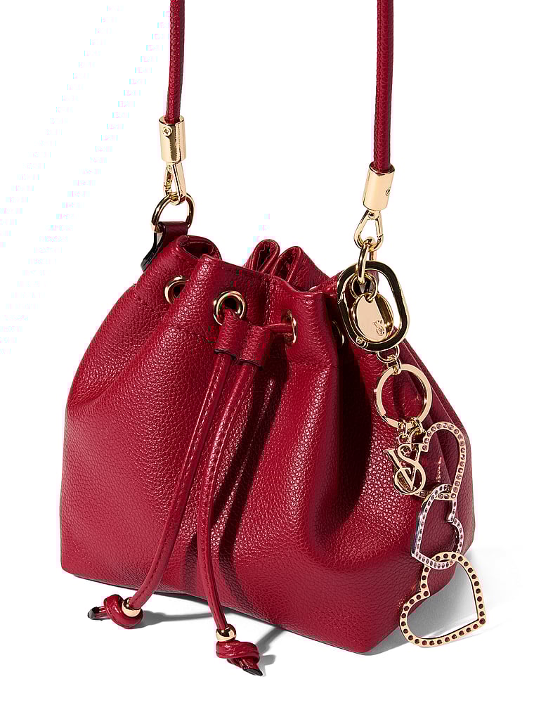 Victoria's Secret, Victoria's Secret Tassel Bag Charm Keychain, Triple Heart, onModelBack, 2 of 2