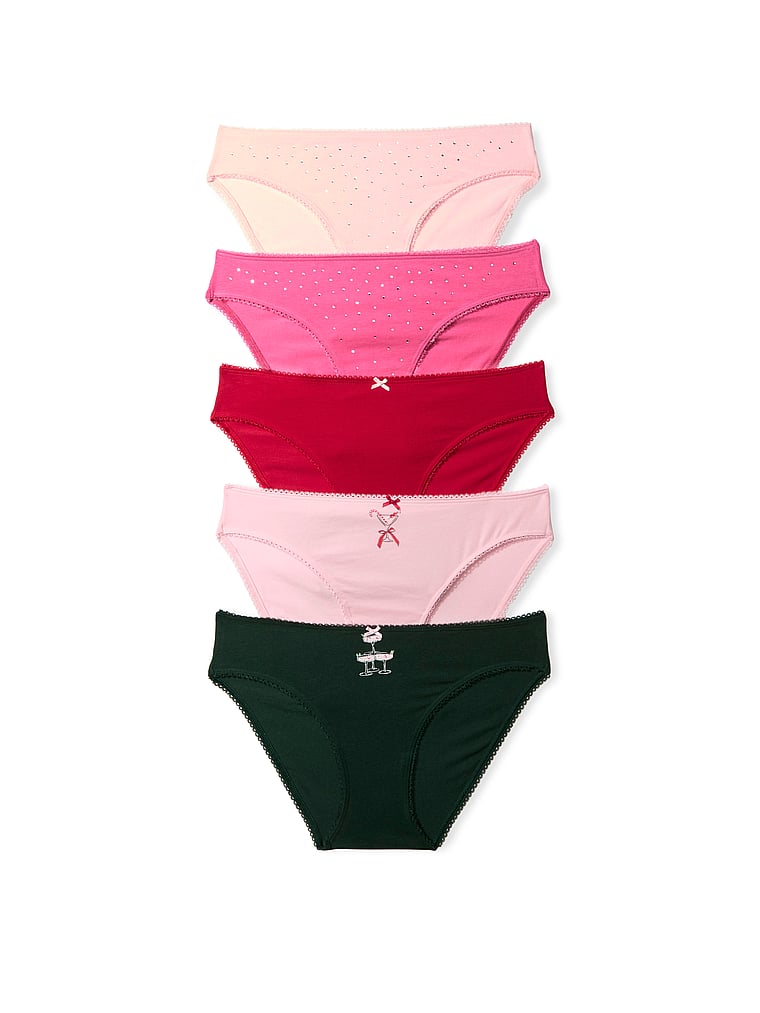 5-Pack Stretch Cotton Bikini Panties