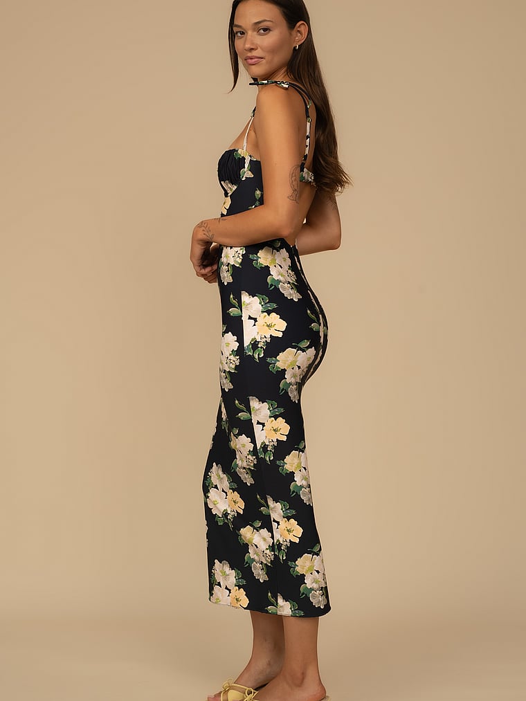 Petal Long Slip Dress