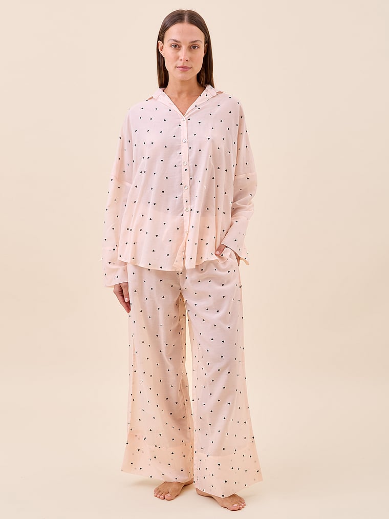 Hearts Full-Length PJ Set