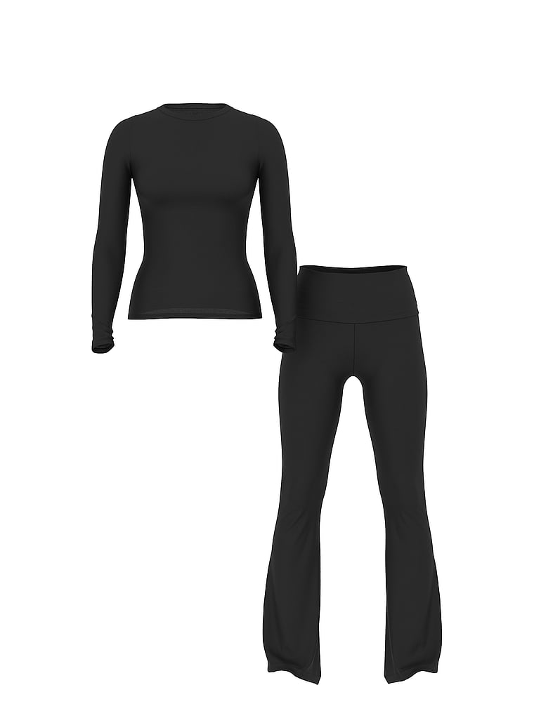 Ribbed Modal Long Lounge Set