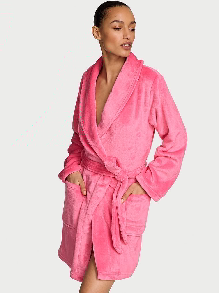 Victoria's Secret, Victoria's Secret Cozy Plush Robe, onModelFront, 1 of 3