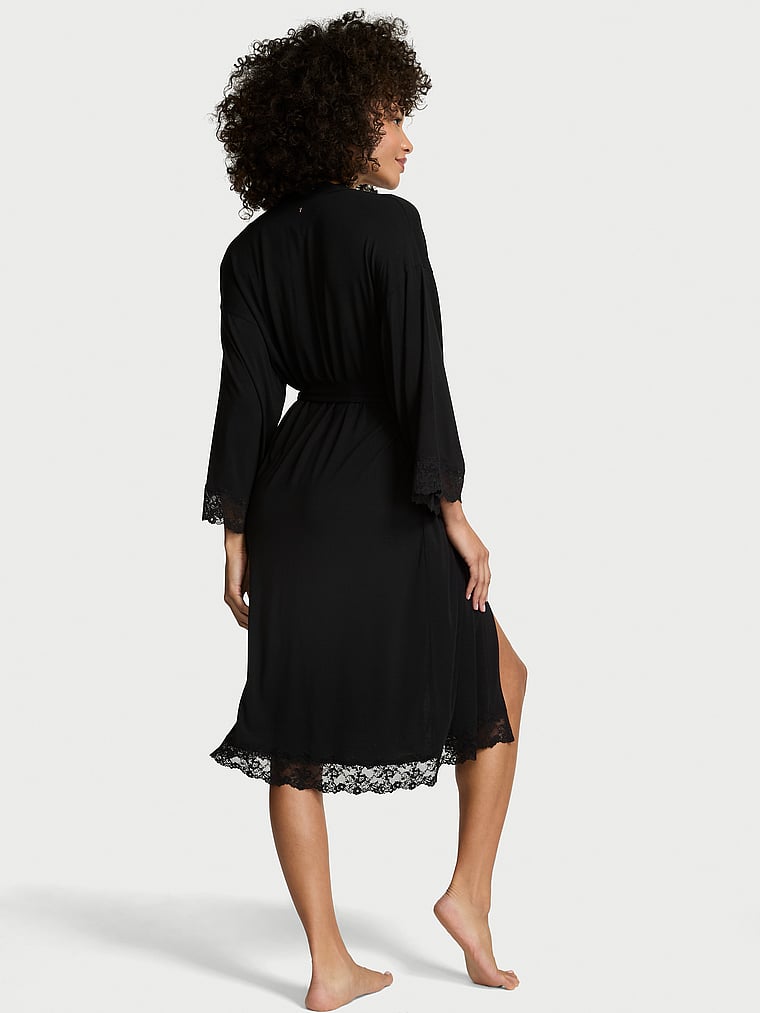 SoSoft™ Modal Lace-Trim Robe