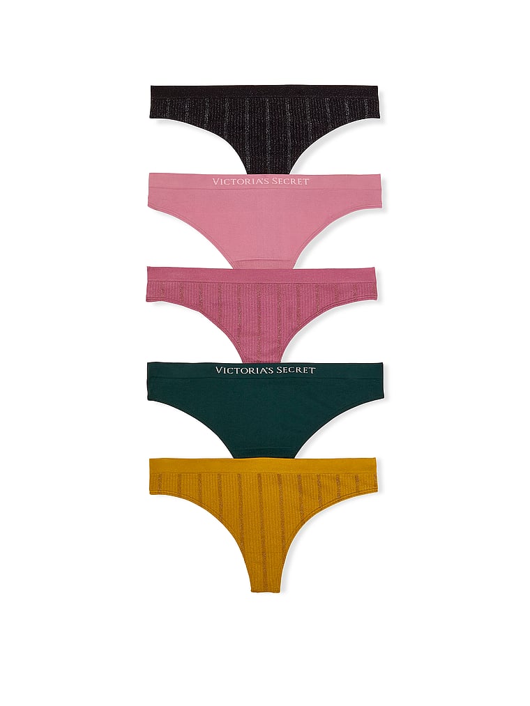 5-Pack Seamless Thong Panties