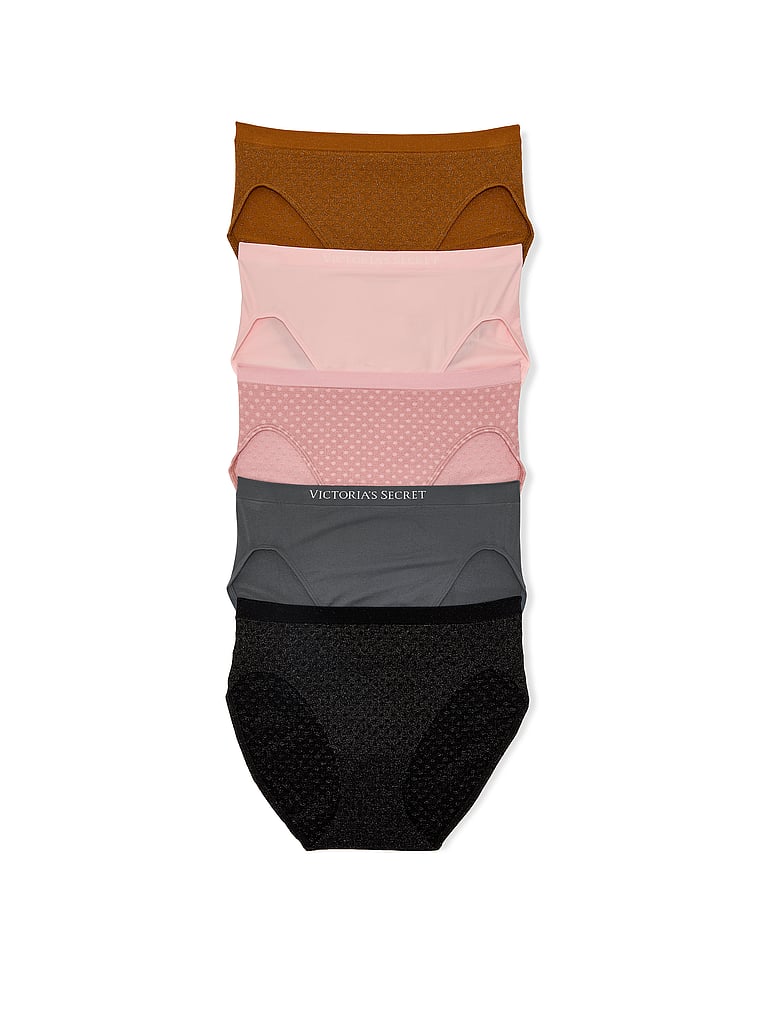5-Pack Seamless Bow High-Leg Brief Panties