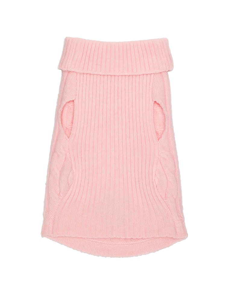 PINK PINK Pup Pet Sweater, Pink Tulip, onModelBack, 2 of 3
