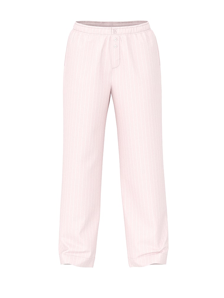 Victoria's Secret, Victoria's Secret Mix & Match Sleep Heritage Cotton Pajama Pants, offModelFront, 4 of 5