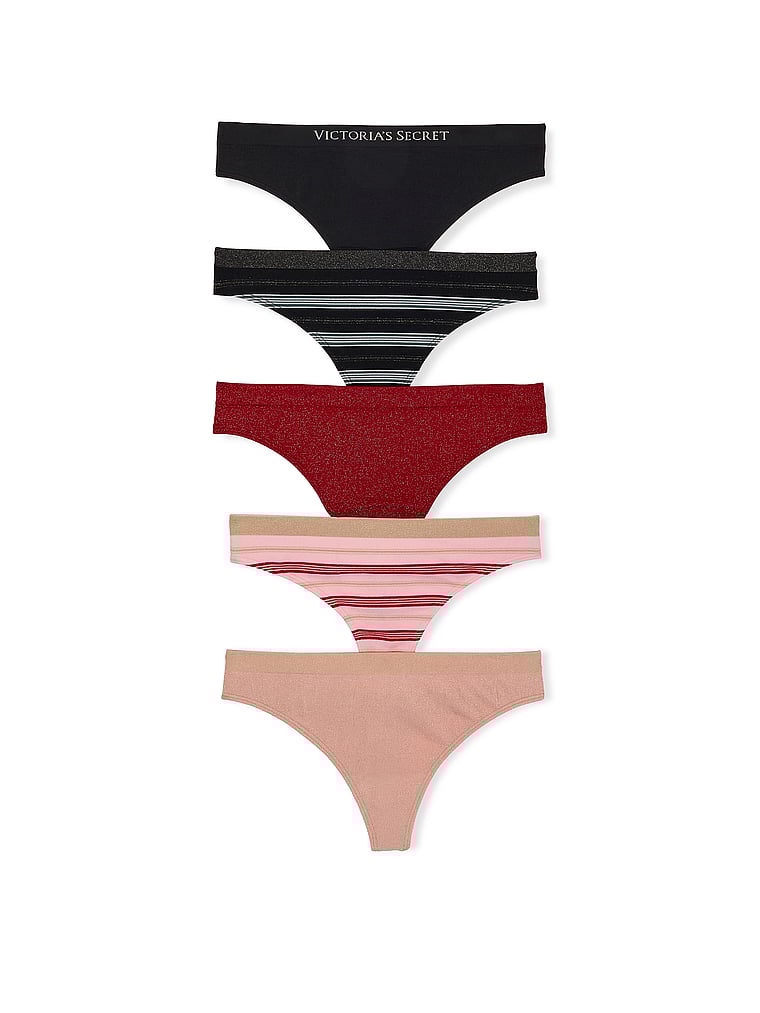 5-Pack Seamless Thong Panties