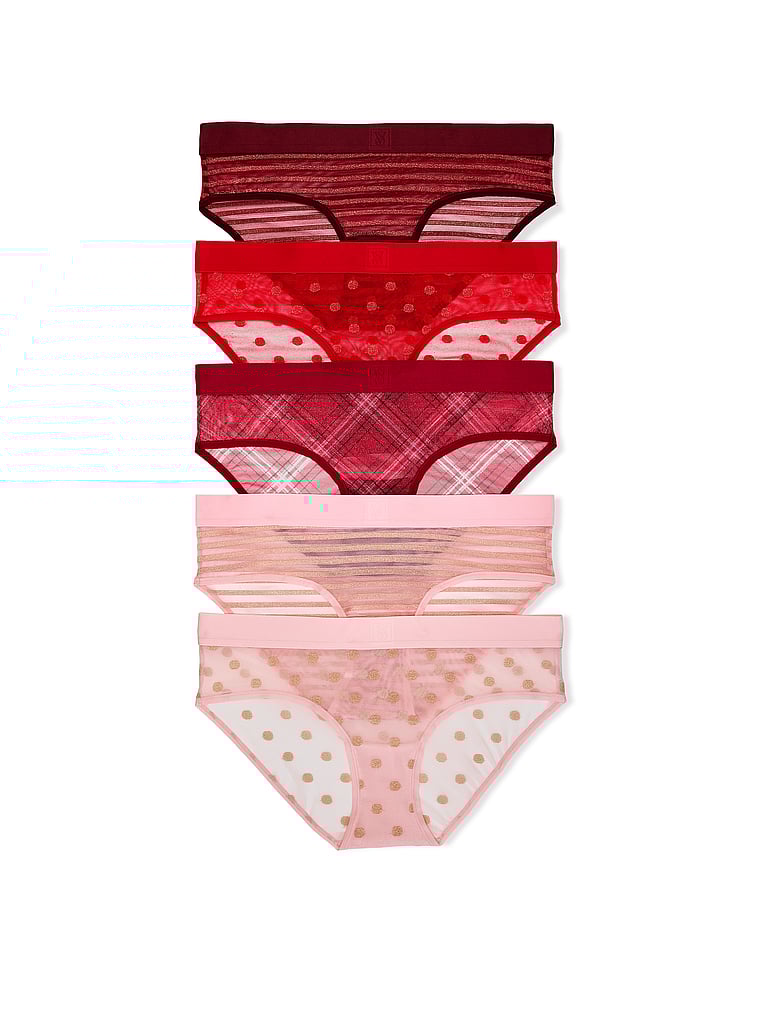 5-Pack Logo Cotton Hiphugger Panties