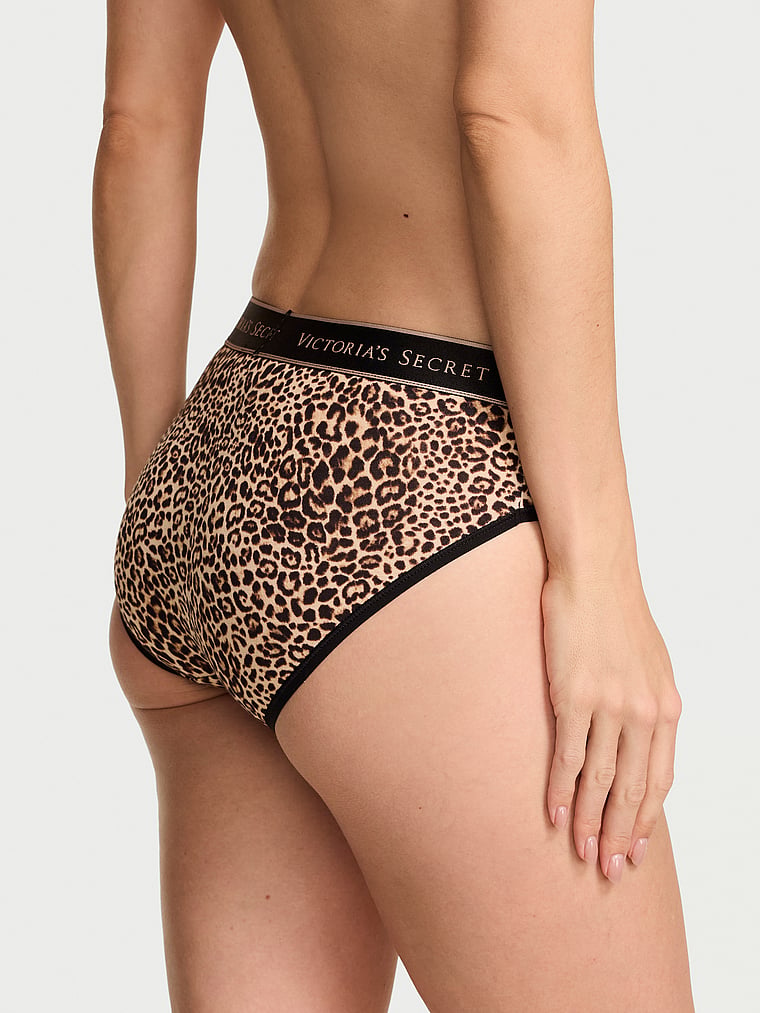 Victoria's Secret, Cotton Logo Cotton Hiphugger Panty, Leopard, onModelBack, 2 of 2 Maggie is 5'7" and wears Small
