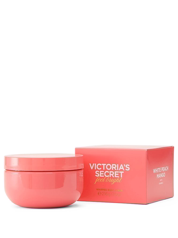 Victoria's Secret, Body Care Whipped Body Scrub, White Peach Mango, onModelSide, 3 of 4