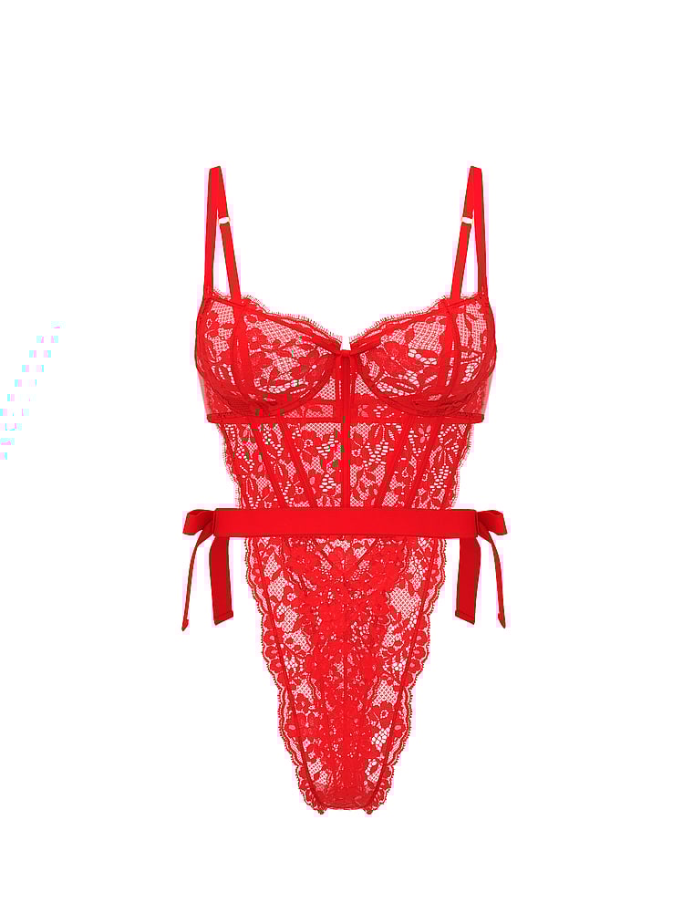 Wicked Unlined Lace Teddy