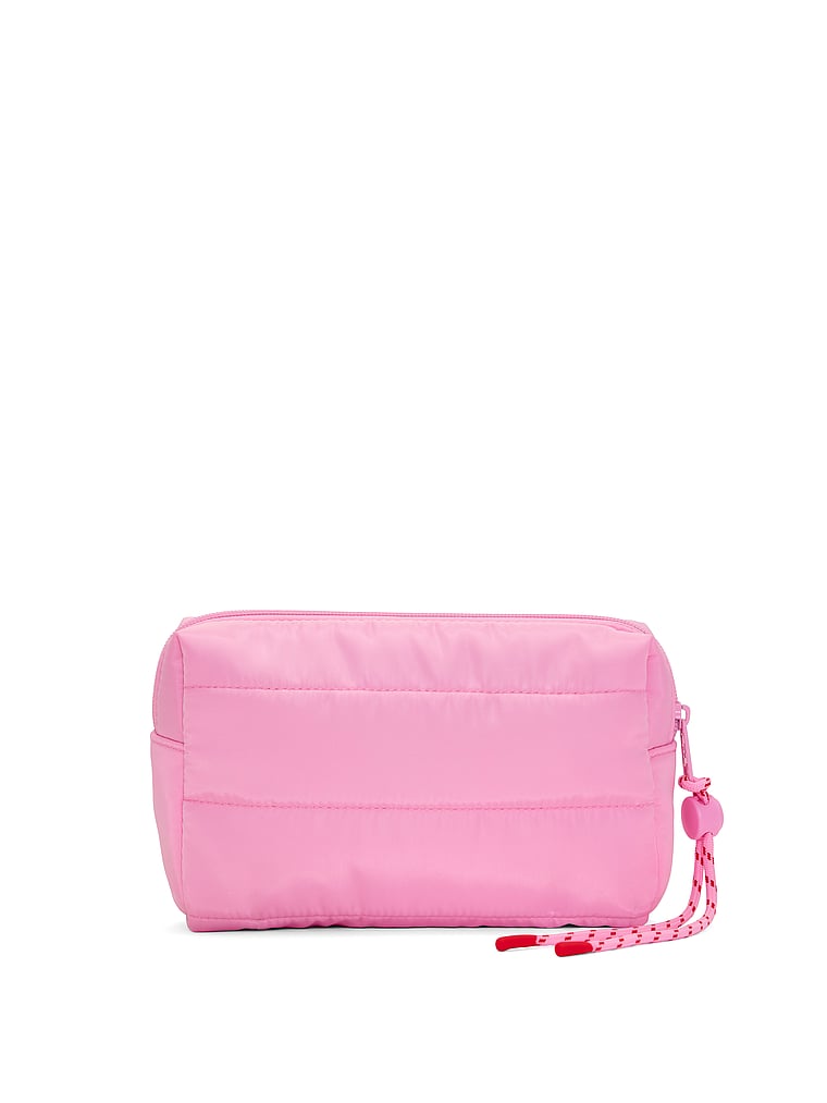 Quilted Puﬀer Makeup Bag