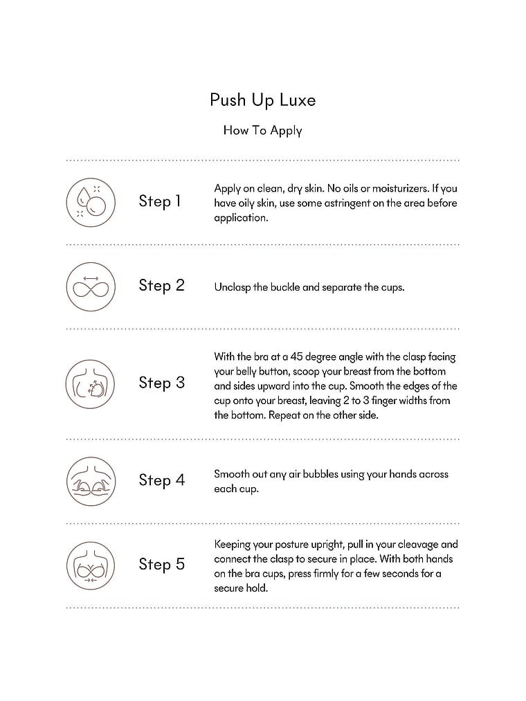 Reusable Push-Up Adhesive Bra