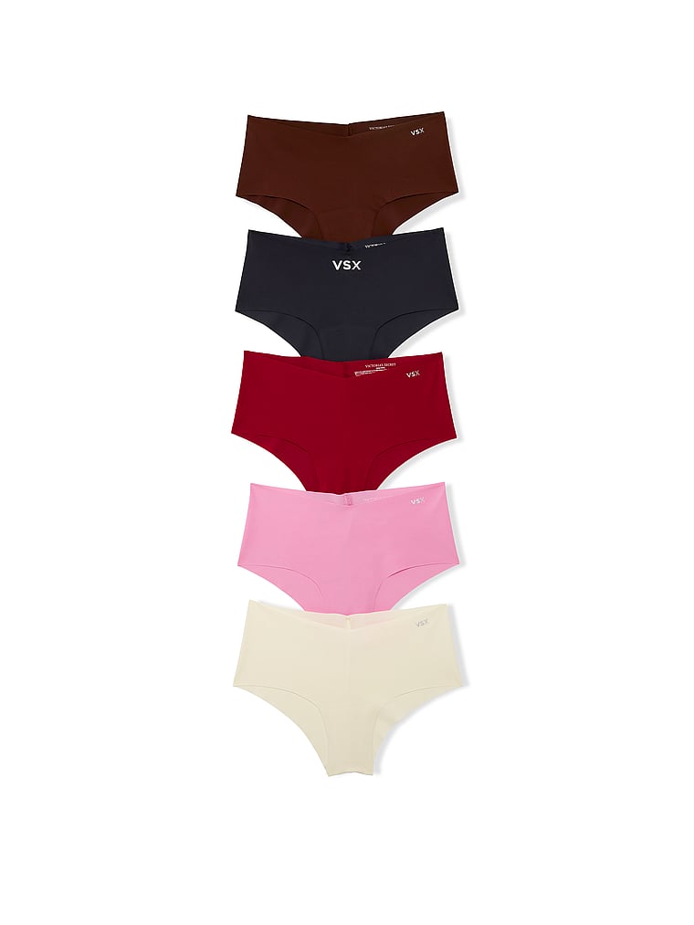 Victoria's Secret, Victoria's Secret 5-Pack VSX No-Show Cheeky Panties, offModelFront, 1 of 1