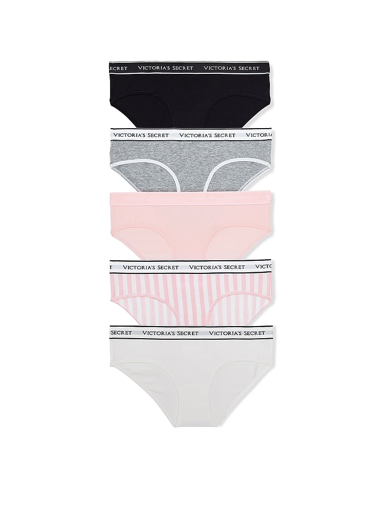 5-Pack Logo Cotton Hiphugger Panties