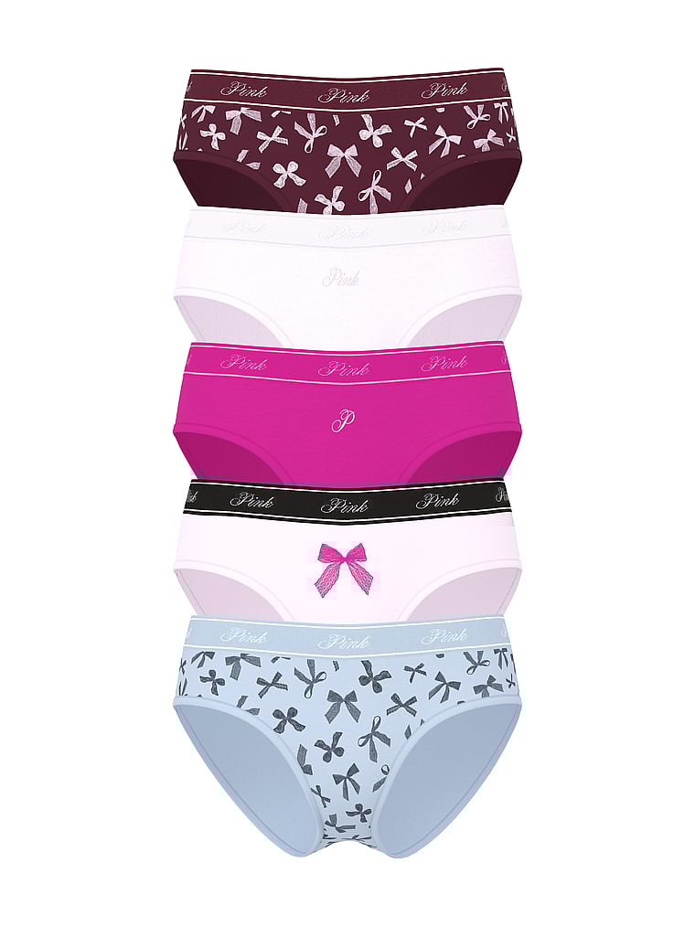 5-Pack Logo Cotton Hiphugger Panties