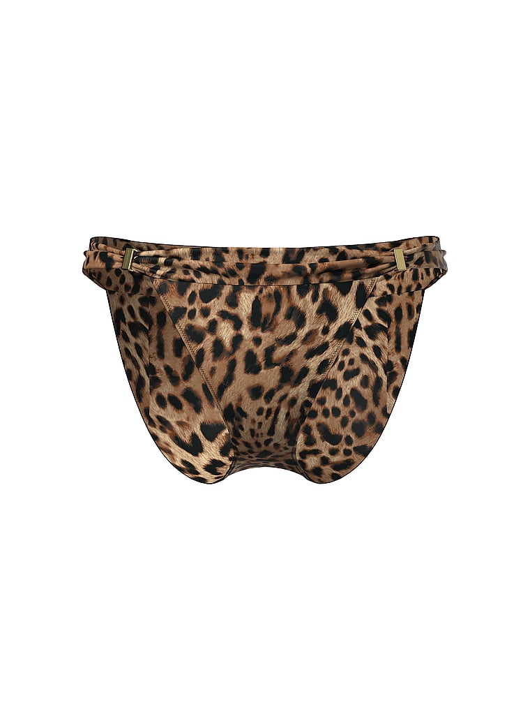 Victoria's Secret, Victoria's Secret Swim Harlow Bikini Bottom, Leopard, offModelFront, 3 of 3