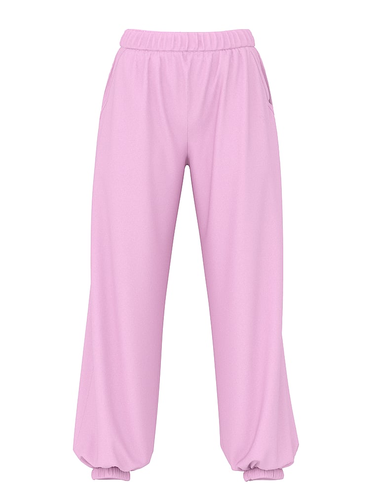 PINK Campus Fleece™ Oversized Sweatpants, Hushed Lilac, offModelFront, 4 of 4