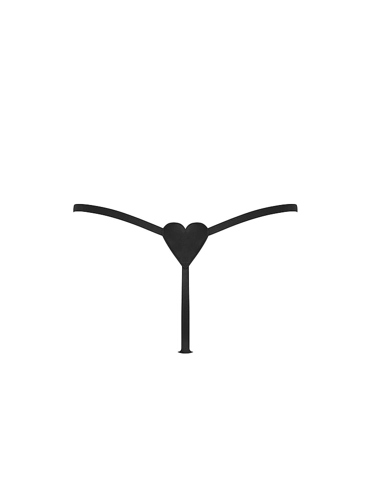 Victoria's Secret, BLUEBELLA Gia Thong Panty, Black, offModelBack, 4 of 5