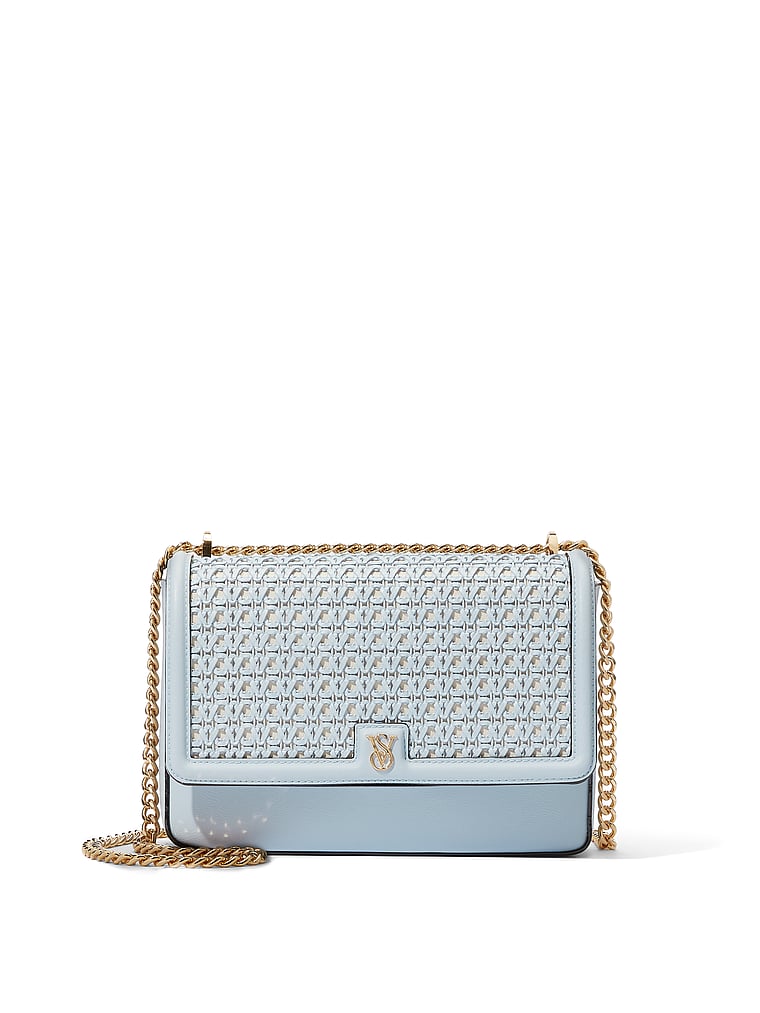 Victoria's Secret, Victoria's Secret Medium Crossbody Bag, Adrift Blue, onModelFront, 1 of 4