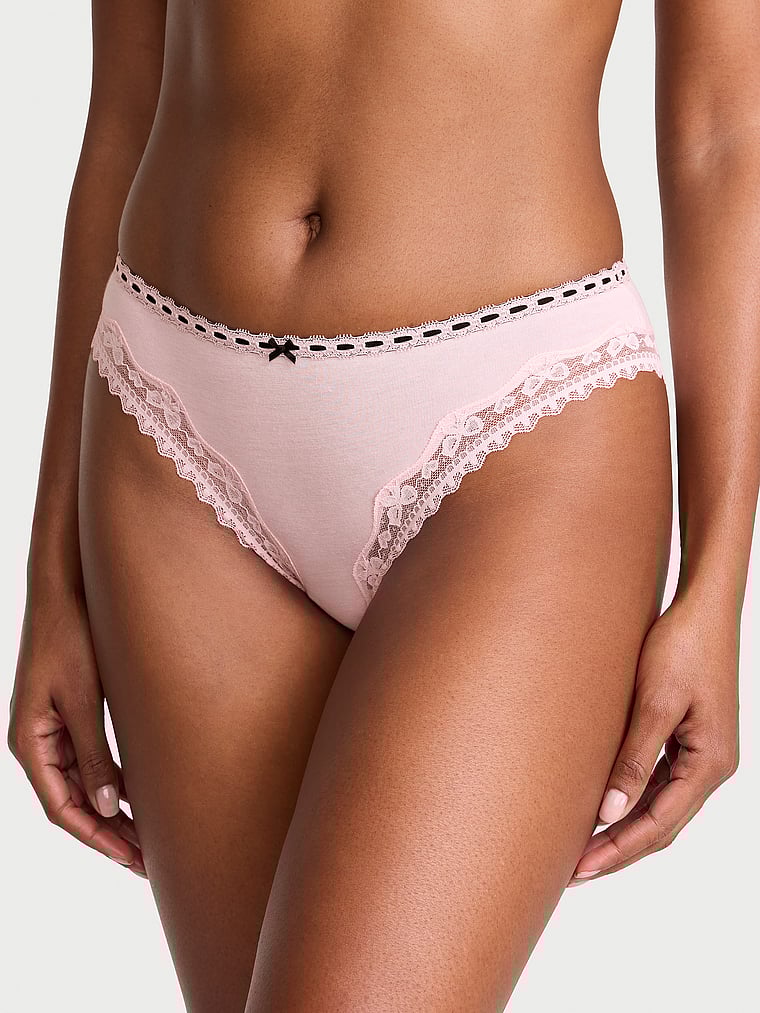 Lace-Waist Bikini Panty