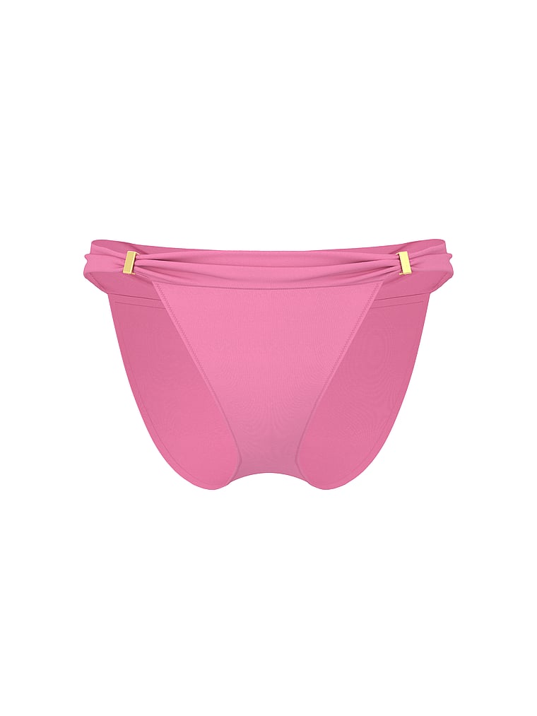 Victoria's Secret, Victoria's Secret Swim Harlow Bikini Bottom, Pink Sugar, offModelFront, 3 of 3