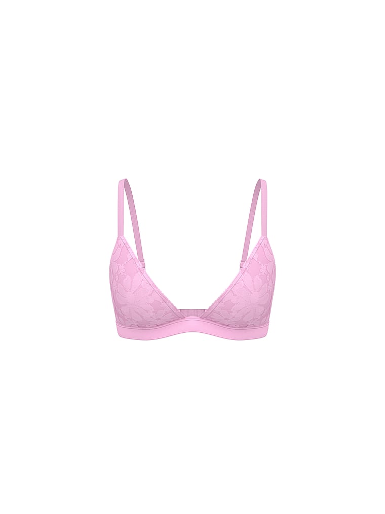 PINK Wink PINK WINK™ Push-Up Triangle Bralette, Hushed Lilac, offModelFront, 3 of 3