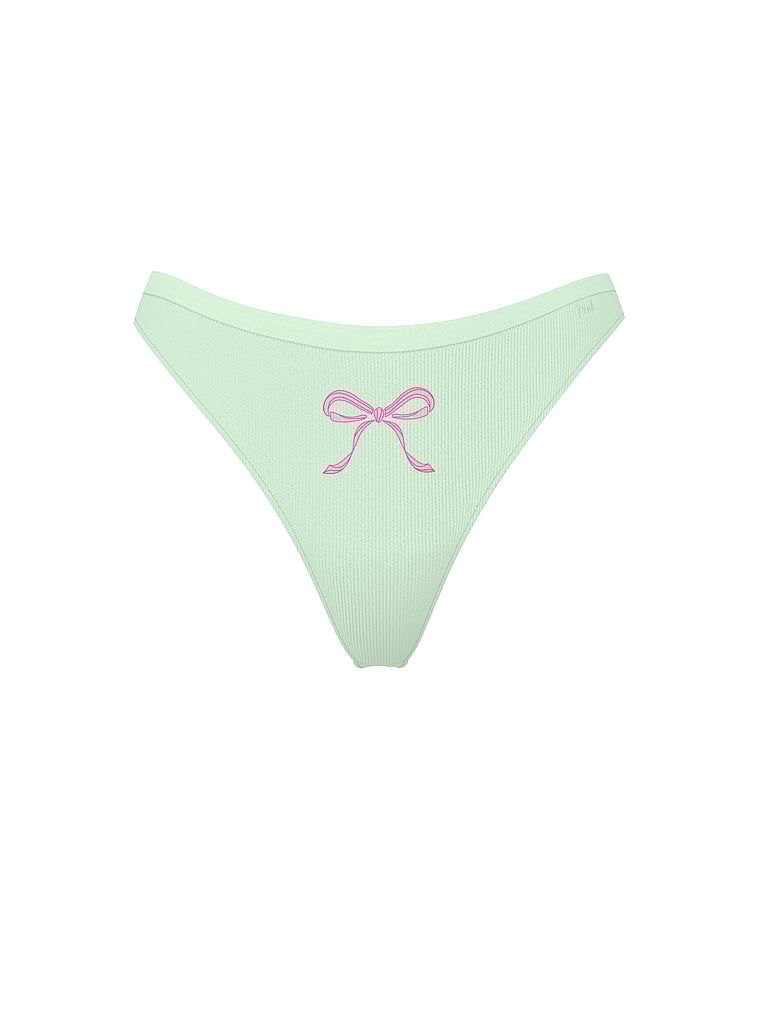 Seamless High-Leg Thong Panty